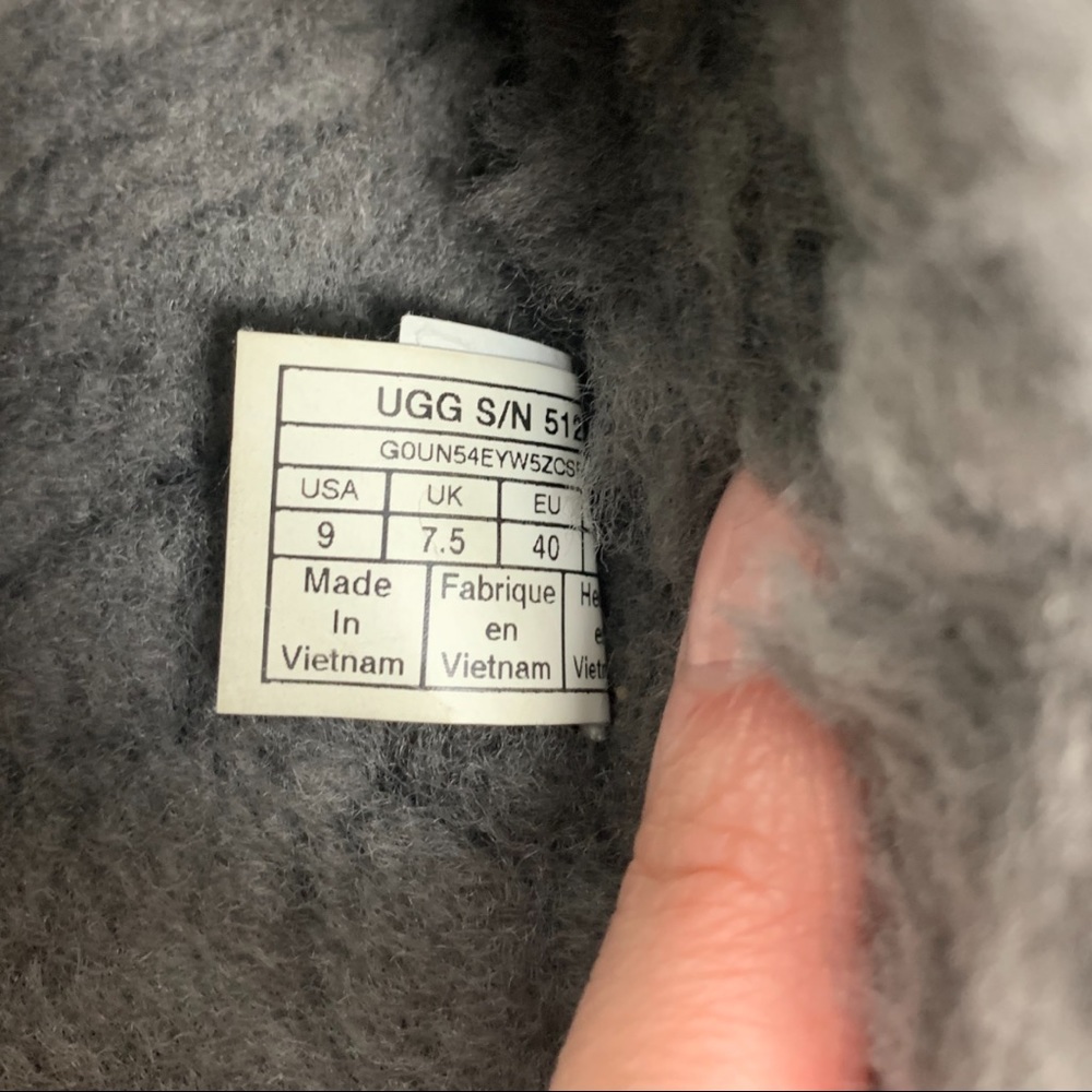 Ugg Coquette Fuzzy Slippers | Grey | Women’s 9 - Picture 4 of 7